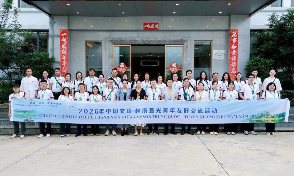 Đo&agrave;n đại biểu thanh ni&ecirc;n Tuy&ecirc;n Quang tham gia giao lưu thanh ni&ecirc;n Việt Nam - Trung Quốc năm 2026