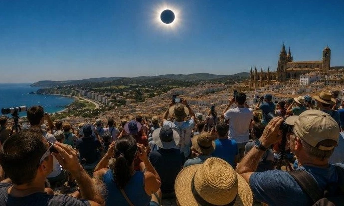 Nhật thực to&agrave;n phần v&agrave; mưa sao băng Perseids c&ugrave;ng thắp s&aacute;ng bầu trời ch&acirc;u &Acirc;u