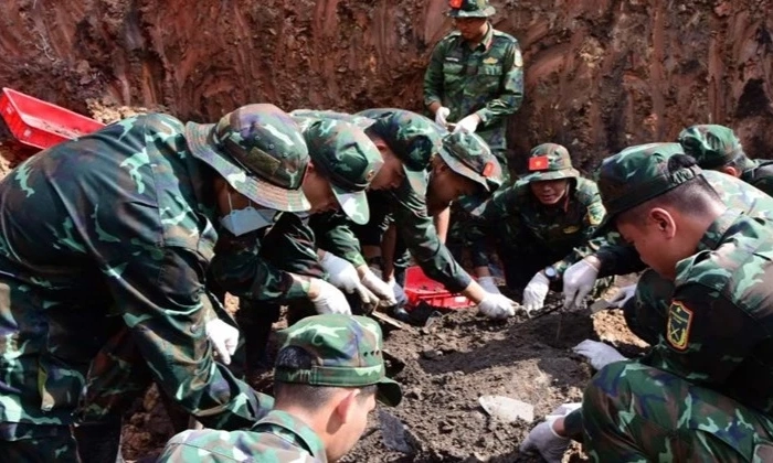 Đ&atilde; quy tập được 293 bộ h&agrave;i cốt liệt sĩ tại C&ocirc;ng vi&ecirc;n L&ecirc; Thị Ri&ecirc;ng