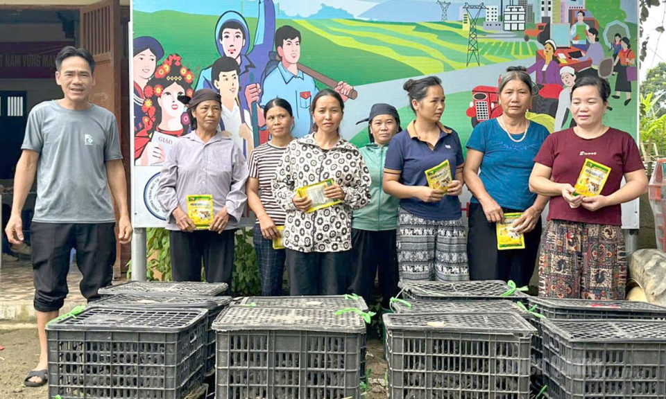 Hơn 100 hộ d&acirc;n Thượng N&ocirc;ng được hỗ trợ ph&aacute;t triển chăn nu&ocirc;i sinh kế