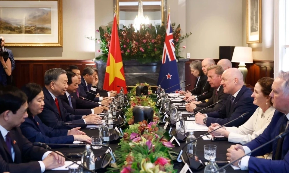Tuy&ecirc;n bố chung giữa Việt Nam v&agrave; New Zealand nh&acirc;n chuyến thăm cấp Nh&agrave; nước của Tổng B&iacute; thư, Chủ tịch nước T&ocirc; L&acirc;m tới New Zealand