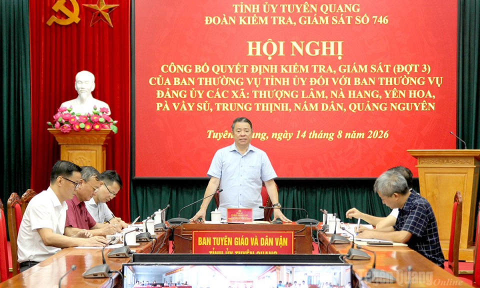 C&ocirc;ng bố quyết định kiểm tra gi&aacute;m s&aacute;t đợt 3