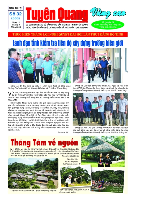 B&aacute;o Tuy&ecirc;n Quang v&ugrave;ng cao số 550