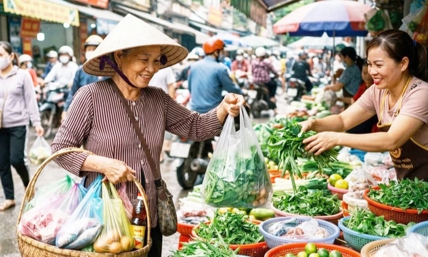 Thay đổi th&oacute;i quen để giảm ph&aacute;t thải t&uacute;i nilon