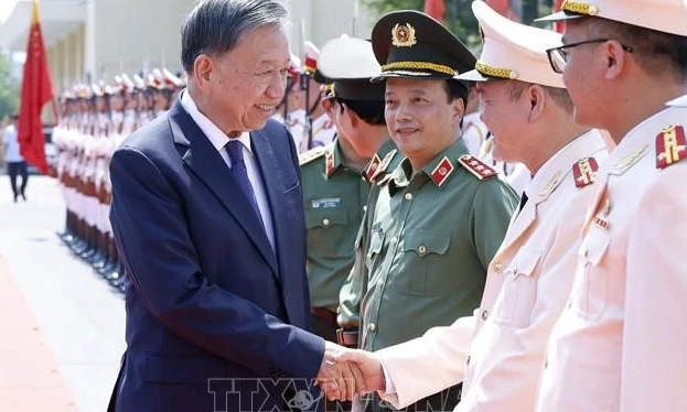 Tổng B&iacute; thư, Chủ tịch nước T&ocirc; L&acirc;m: Đưa Học viện Kỹ thuật v&agrave; C&ocirc;ng nghệ an ninh đi đầu trong nghi&ecirc;n cứu c&ocirc;ng nghệ chiến lược
