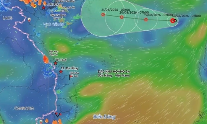 Xuất hiện &aacute;p thấp nhiệt đới mới giật cấp 8, dự b&aacute;o đường đi 24 giờ tới