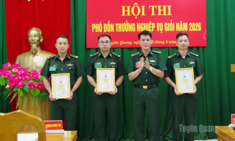 Bộ đội Bi&ecirc;n ph&ograve;ng tỉnh tổ chức Hội thi Ph&oacute; đồn trưởng nghiệp vụ giỏi