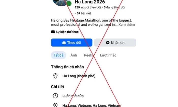 Cảnh b&aacute;o thủ đoạn giả mạo Giải Marathon Quốc tế Di sản Hạ Long 2026