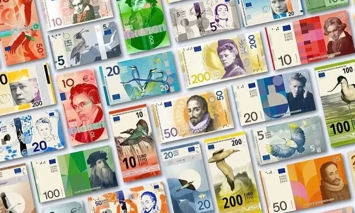 ECB c&ocirc;ng bố mẫu thiết kế mới cho to&agrave;n bộ tiền giấy euro