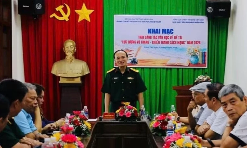 Nối d&agrave;i d&ograve;ng chảy văn học về lực lượng vũ trang v&agrave; chiến tranh c&aacute;ch mạng