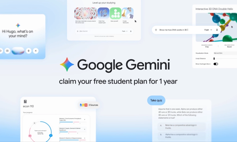 Miễn ph&iacute; 1 năm Google AI plus cho sinh vi&ecirc;n Việt Nam