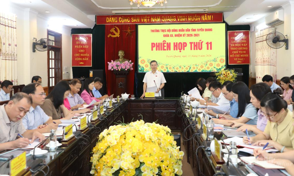 Phi&ecirc;n họp thứ 11 Thường trực HĐND tỉnh