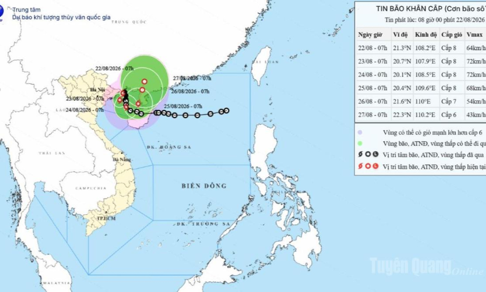 Cảnh b&aacute;o mưa to đến rất to do ảnh hưởng r&igrave;a xa ho&agrave;n lưu b&atilde;o số 4