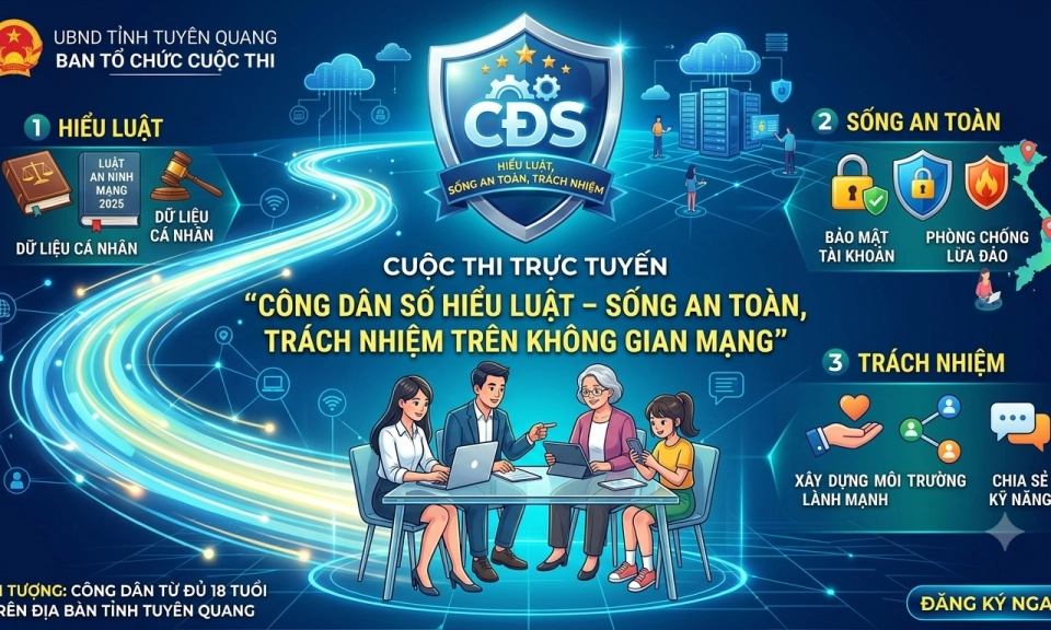 Thể lệ cuộc thi trực tuyến &ldquo;C&ocirc;ng d&acirc;n số hiểu luật &ndash; Sống an to&agrave;n, tr&aacute;ch nhiệm tr&ecirc;n kh&ocirc;ng gian mạng&rdquo;