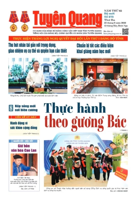 B&aacute;o Tuy&ecirc;n Quang số 275