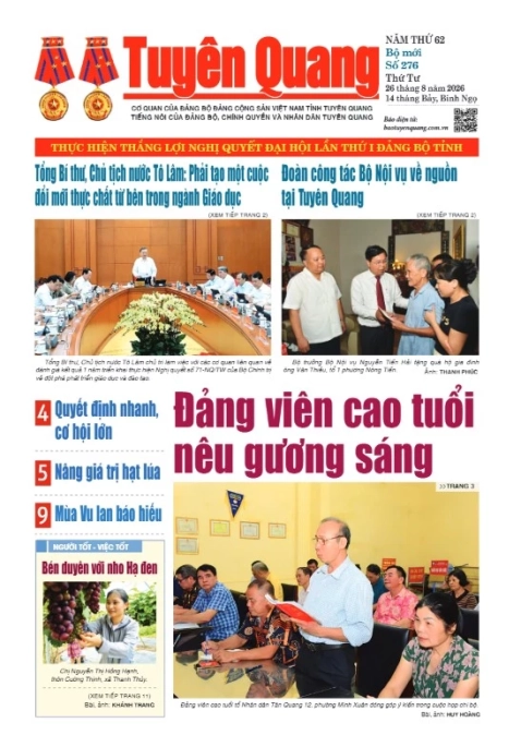 B&aacute;o Tuy&ecirc;n Quang số 276