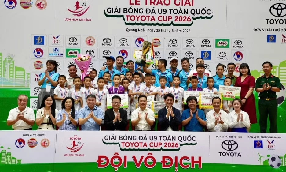 U9 HVL Sơn La lần đầu v&ocirc; địch Giải b&oacute;ng đ&aacute; U9 to&agrave;n quốc