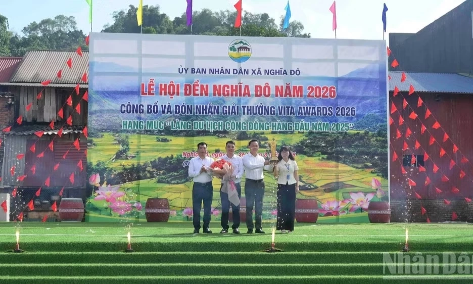 L&agrave;ng du lịch Nghĩa Đ&ocirc; đ&oacute;n nhận giải thưởng &ldquo;L&agrave;ng du lịch cộng đồng h&agrave;ng đầu năm 2025&rdquo;