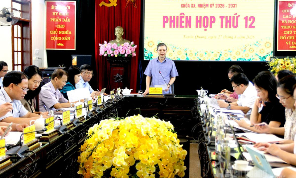 Thường trực HĐND tỉnh xem x&eacute;t cho &yacute; kiến nội dung li&ecirc;n quan đến Kỳ họp thứ năm HĐND tỉnh