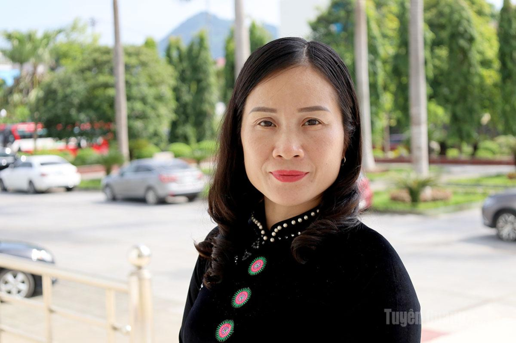 Cô Ma Thị Bến, giáo viên trường Phổ thông DTBT Tiểu học và THCS Cán Chu Phìn,  xã Khâu Vai.