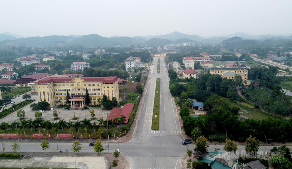 Khu trung tâm hành chính xã Yên Sơn.