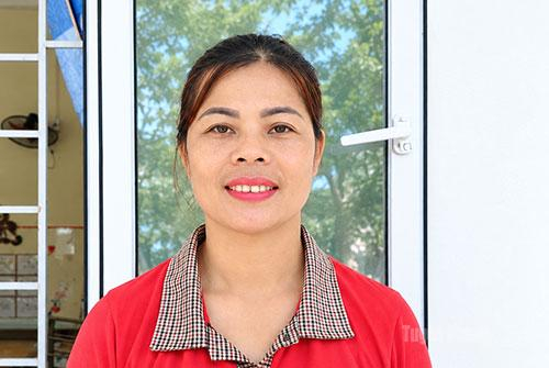 cô giáo Ma Thị Anh,  giáo viên trường Mầm non Hùng Lợi.