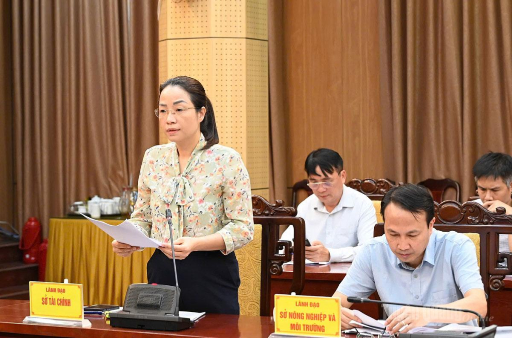 Lãnh đạo Sở Tài chính báo cáo tiến độ giải ngân nguồn vốn Chương trình mục tiêu quốc gia.