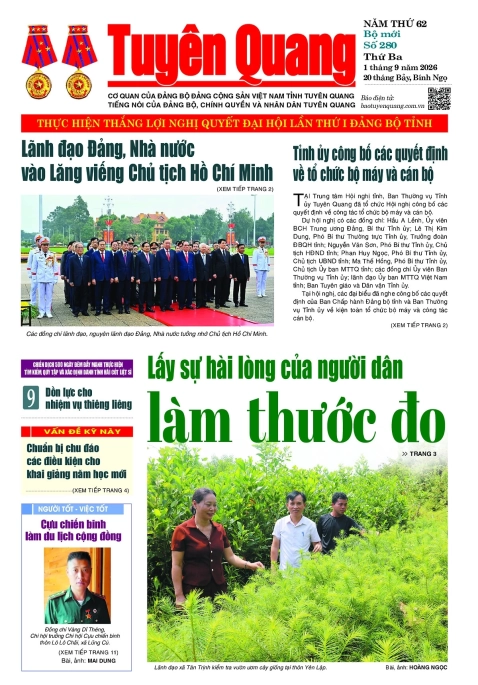 B&aacute;o Tuy&ecirc;n Quang số 280