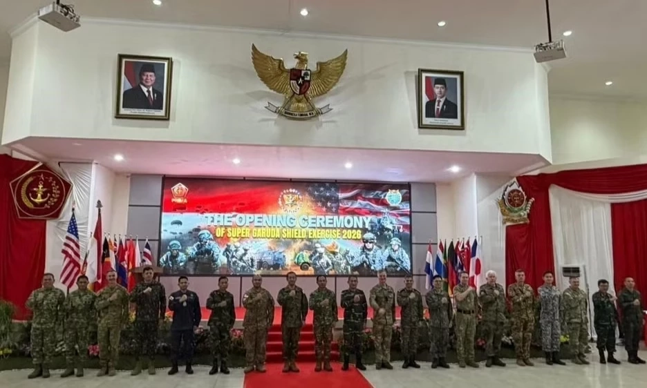 Khởi động tập trận Super Garuda Shield 2026 tại Indonesia