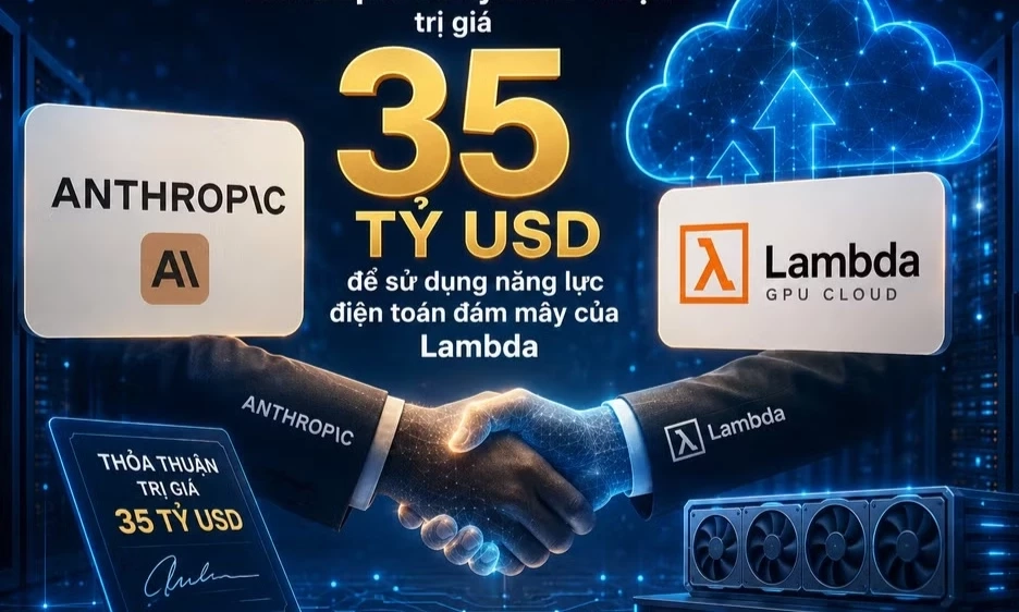 Anthropic tăng tốc cuộc đua điện to&aacute;n với thương vụ 35 tỷ USD