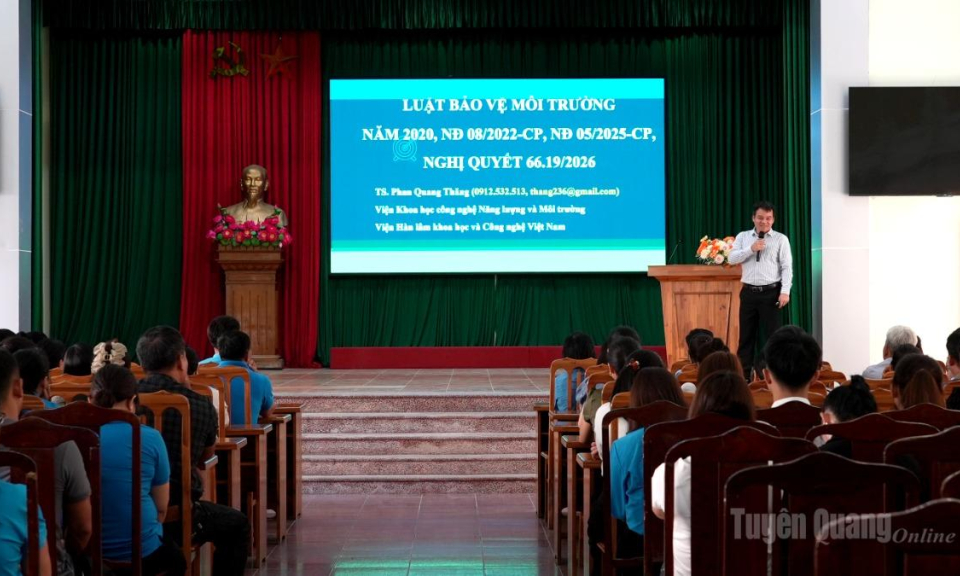 Hội nghị tập huấn n&acirc;ng cao nhận thức về bảo vệ m&ocirc;i trường v&agrave; an to&agrave;n, vệ sinh lao động năm 2026