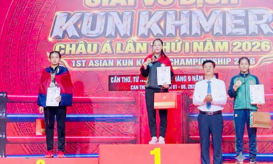 VĐV Tuy&ecirc;n Quang gi&agrave;nh 1 Huy chương V&agrave;ng v&agrave; 1 Huy chương Bạc tại Giải v&ocirc; địch Kun Khmer Ch&acirc;u &Aacute; 2026