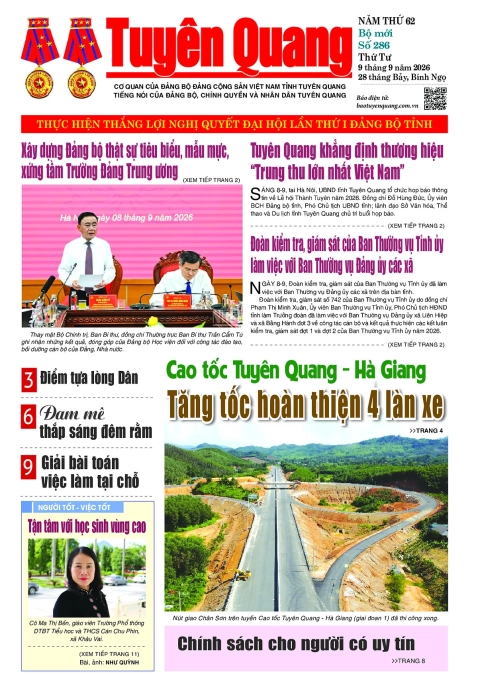 B&aacute;o Tuy&ecirc;n Quang số 286