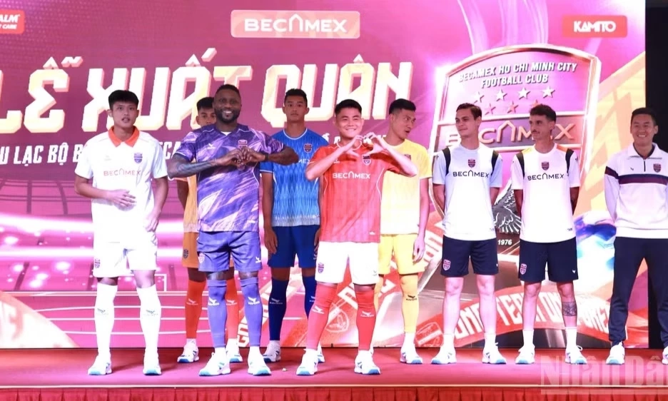 Gắn t&ecirc;n Th&agrave;nh phố Hồ Ch&iacute; Minh, đội Becamex quyết t&acirc;m thăng hạng