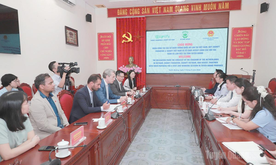 Sở Ngoại vụ l&agrave;m việc với Đo&agrave;n c&ocirc;ng t&aacute;c Đại sứ qu&aacute;n Vương Quốc H&agrave; Lan tại Việt Nam