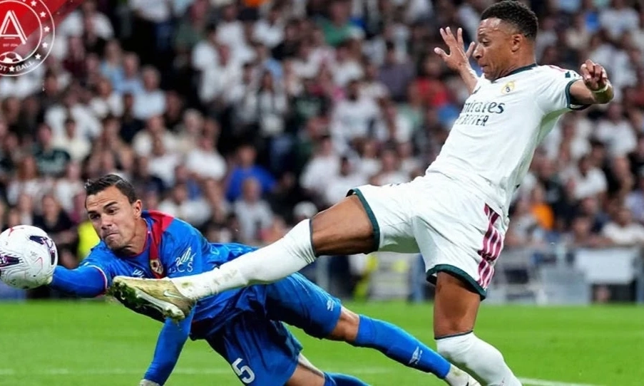 Mbappe lập c&uacute; đ&uacute;p v&agrave;o lưới thủ m&ocirc;n Indonesia, Real Madrid thắng to