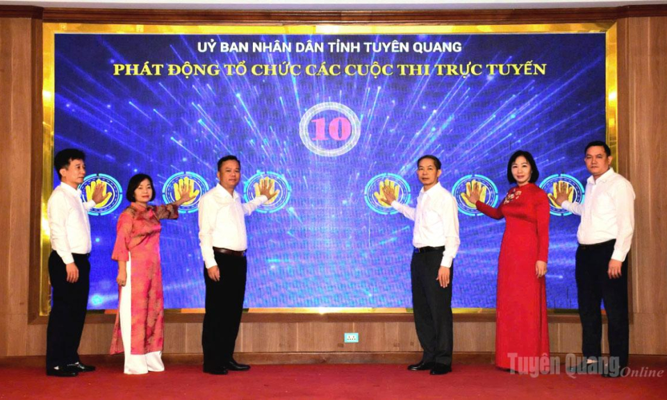 Ph&aacute;t động Cuộc thi trực tuyến t&igrave;m hiểu Nghị quyết 57-NQ/TW v&agrave; Chuyển đổi số tỉnh Tuy&ecirc;n Quang