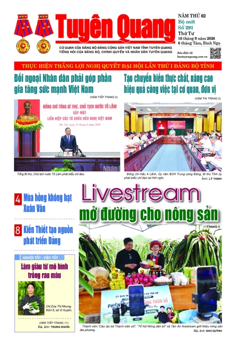 B&aacute;o Tuy&ecirc;n Quang số 291