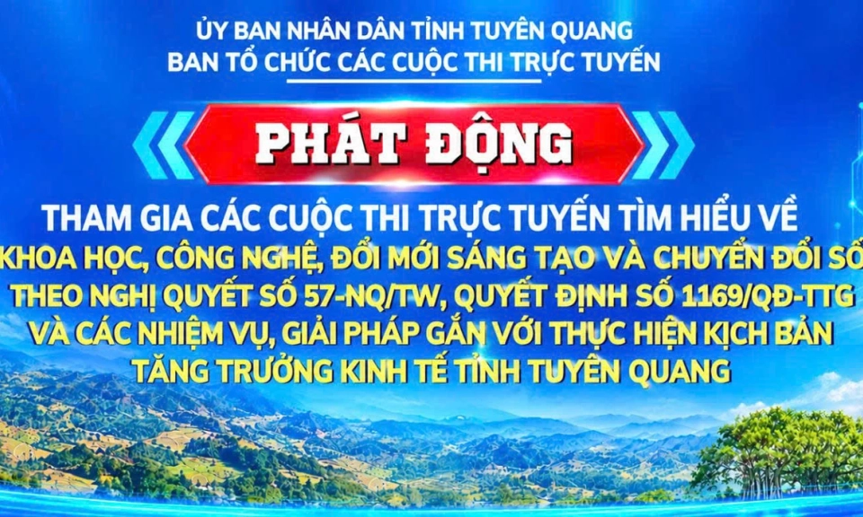 Ph&aacute;t động tham gia c&aacute;c cuộc thi trực tuyến t&igrave;m hiểu về khoa học, c&ocirc;ng nghệ, đổi mới s&aacute;ng tạo v&agrave; chuyển đổi số