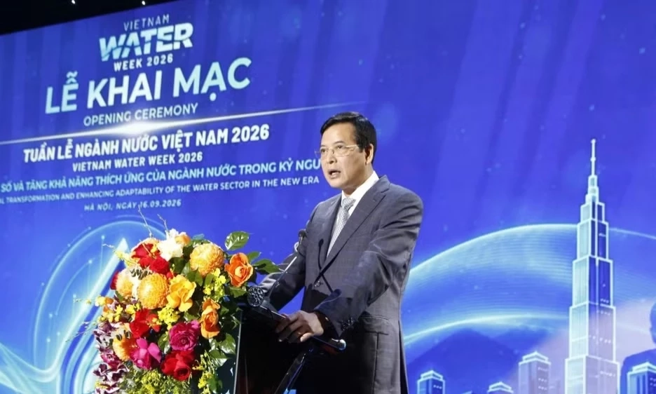 Khai mạc Vietnam Water Week 2026: Ng&agrave;nh nước trước những y&ecirc;u cầu mới trong quản trị, c&ocirc;ng nghệ v&agrave; th&iacute;ch ứng với biến đổi kh&iacute; hậu