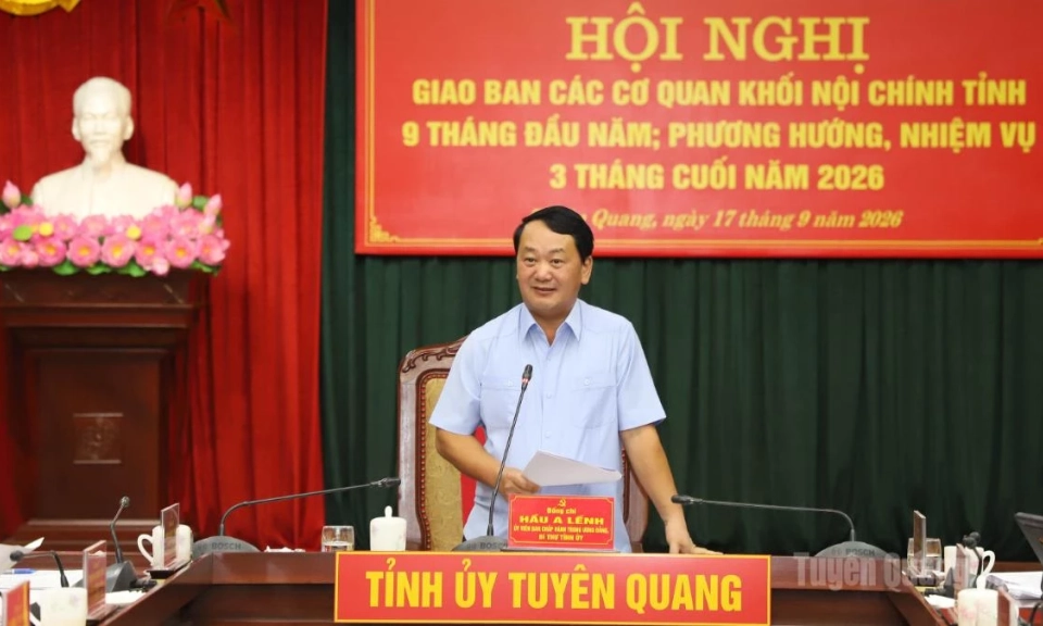 Khối Nội ch&iacute;nh tỉnh triển khai nhiệm vụ trọng t&acirc;m 3 th&aacute;ng cuối năm