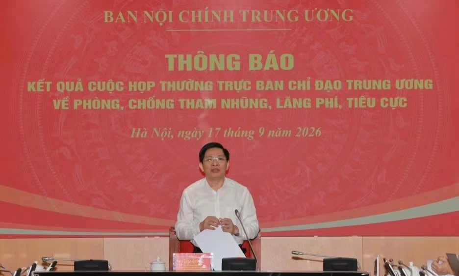 Th&ocirc;ng b&aacute;o kết quả cuộc họp Thường trực Ban Chỉ đạo Trung ương về ph&ograve;ng, chống tham nhũng, l&atilde;ng ph&iacute;, ti&ecirc;u cực