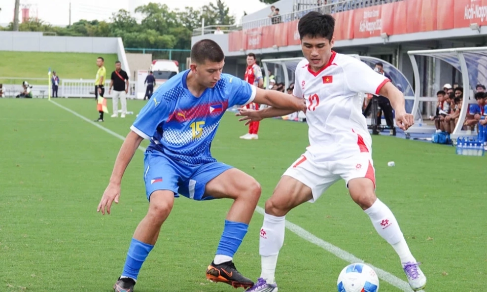 Thắng Philippines, U23 Việt Nam rộng cửa v&agrave;o tứ kết ASIAD 2026