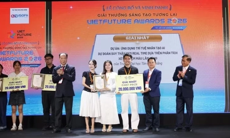 Vinh danh 25 dự &aacute;n xuất sắc Giải thưởng s&aacute;ng tạo tương lai-VietFuture Awards 2026