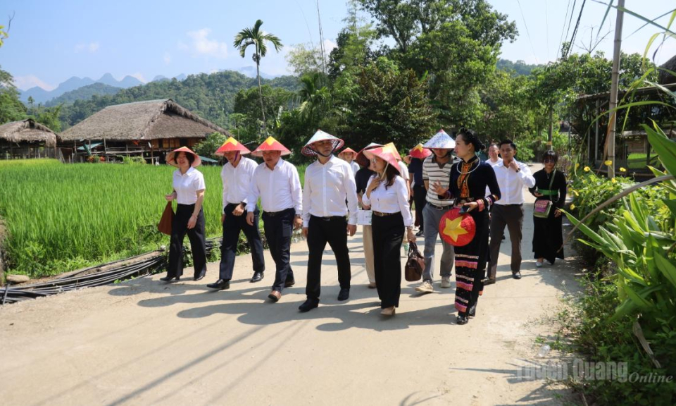 Khảo s&aacute;t, kết nối ph&aacute;t triển du lịch giữa Tuy&ecirc;n Quang v&agrave; ch&acirc;u Văn Sơn