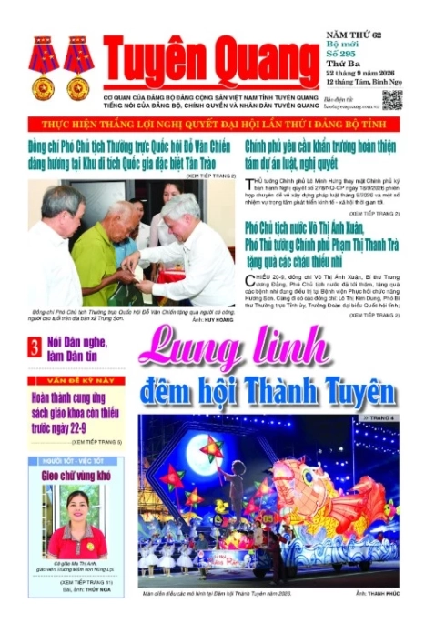 B&aacute;o Tuy&ecirc;n Quang số 295
