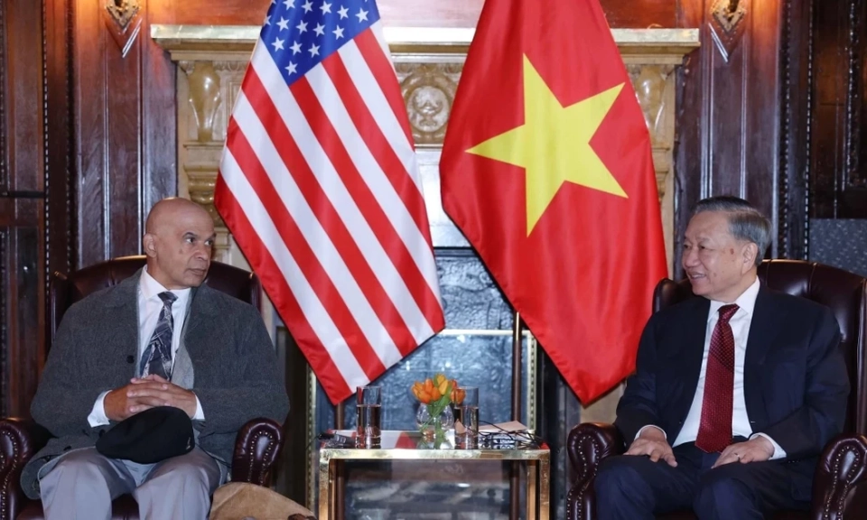 Tổng B&iacute; thư, Chủ tịch nước T&ocirc; L&acirc;m gặp Ban L&atilde;nh đạo Đảng Cộng sản Hoa Kỳ