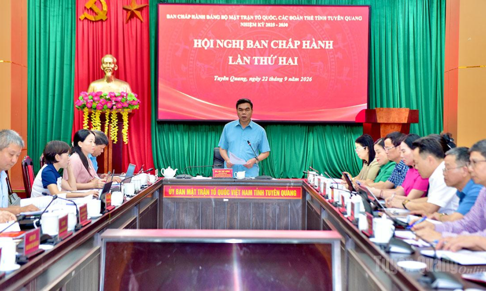 Hội nghị BCH Đảng bộ MTTQ, c&aacute;c đo&agrave;n thể tỉnh lần thứ 2