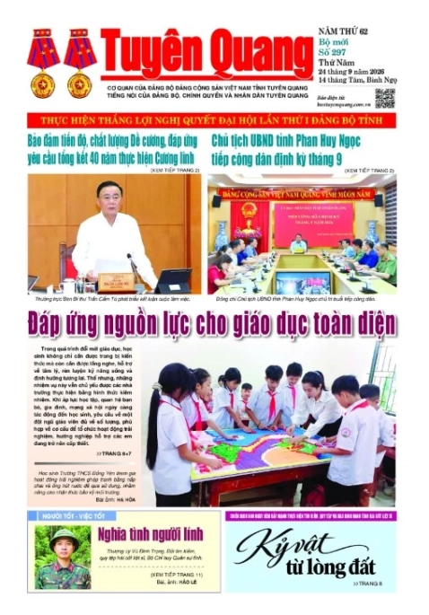 B&aacute;o Tuy&ecirc;n Quang số 297