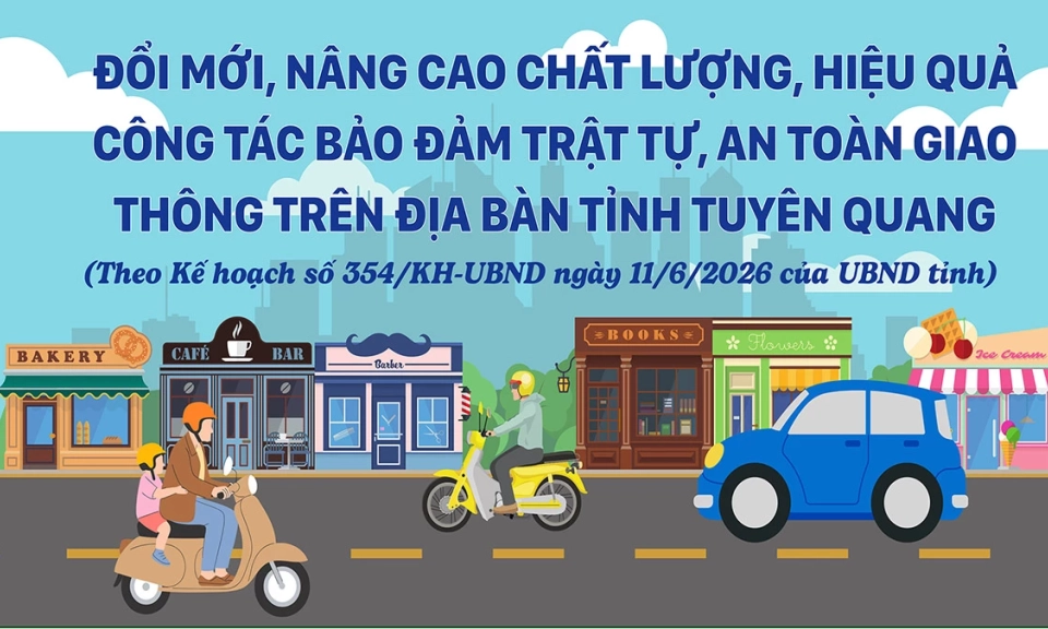 Đổi mới, n&acirc;ng cao chất lượng, hiệu quả c&ocirc;ng t&aacute;c bảo đảm trật tự, an to&agrave;n giao th&ocirc;ng tr&ecirc;n địa b&agrave;n tỉnh Tuy&ecirc;n Quang.
